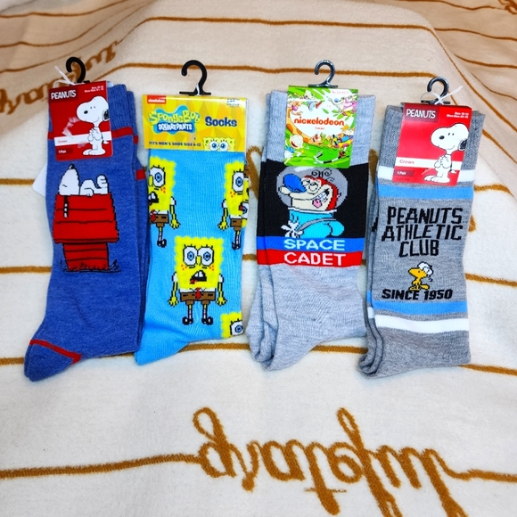 Nickelodeon Ren Space Cadet Crew Socks. NWT. - Picture 5 of 5